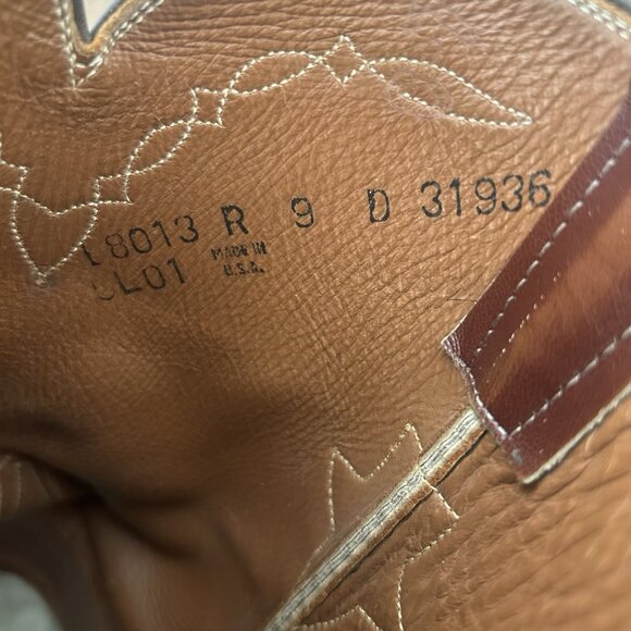 Lucchese Classics L8013 Roper Ostrich Western Cowboy Boots Mens 9 D - Picture 6 of 12